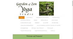Desktop Screenshot of gardenofzenyoga.com